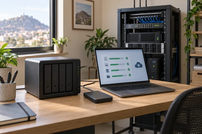 Serveur, stockage et suivi des sauvegardes